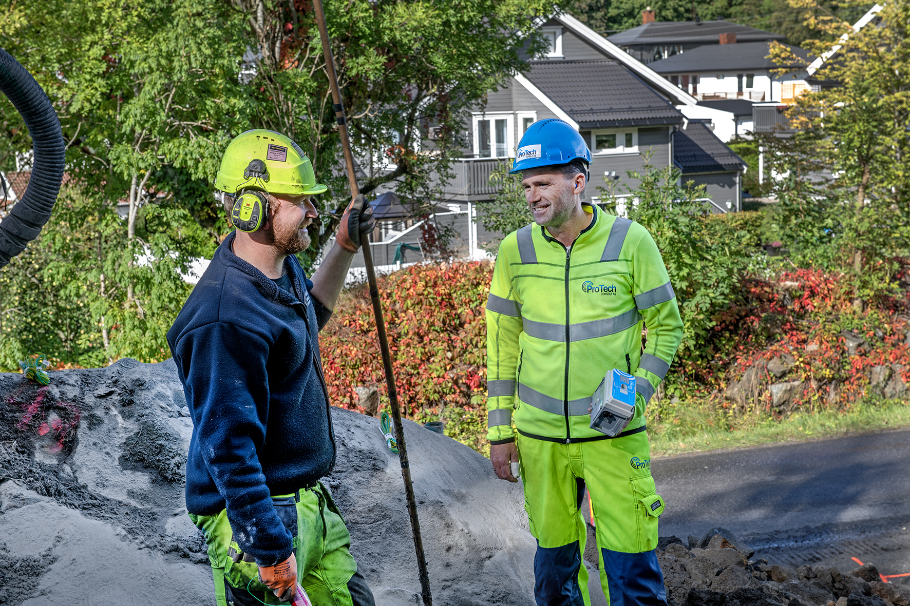 Bullermätning vid anläggningsarbete